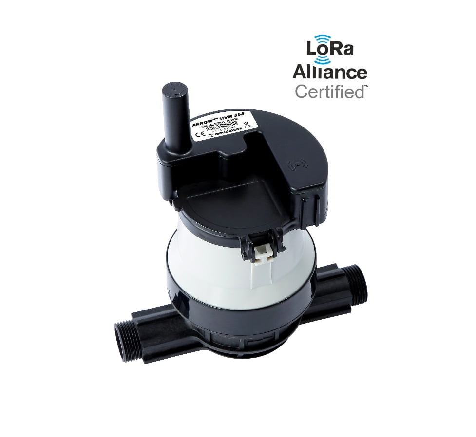 Pulsgever Maddalena MVM Arrow WAN2 Wm-Bus / Lora 868 puls inductief 1P/L draadloos - Afbeelding 2