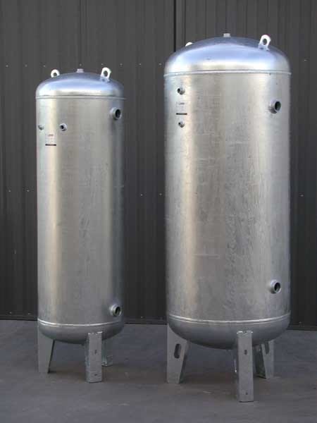 Verticale gegalvaniseerde druktank zonder membraan 100, 200, 300, 500, 750, 1000, 1500, 2000, 3000 liter - Afbeelding 2