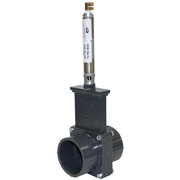 schuifafsluiter PVC pneumatisch 63 mm - 90 mm -110 mm - Afbeelding 2